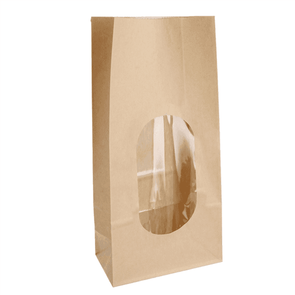 50 x Kraft Window Bakery Bag